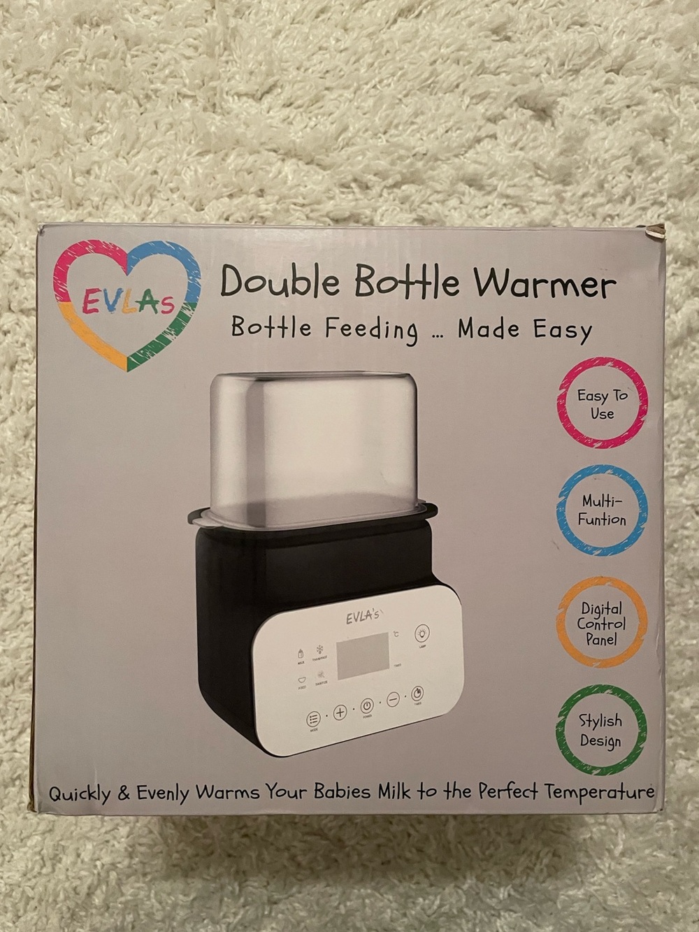 EVLAs Double Bottle Warmer Brand New in Box